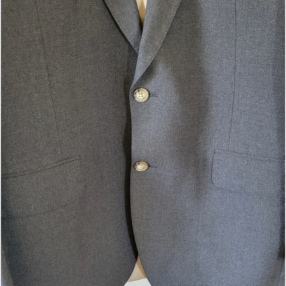 Racquet Club Mens 2 Piece Suit Charcoal Gray 42 Blazer 38x32 Pants KG Mens Store